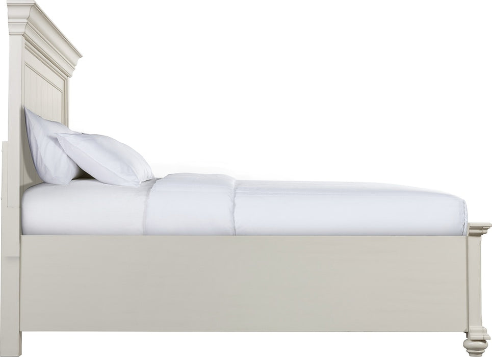 Elements International Slater King Storage Bed in White - Faith Furniture (Manhattan, KS)