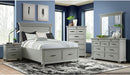 Elements International Slater Queen Storage Bed in Grey - Faith Furniture (Manhattan, KS)