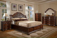 Elements International Tabasco Queen Storage Bed in NC Cherry Lacquer - Faith Furniture (Manhattan, KS)
