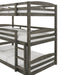 Elements International Trey Twin Over Twin Over Twin Bunk Bed in Wire Brushed Grey - Faith Furniture (Manhattan, KS)