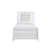 Elements International Twenty Nine Youth Full Panel Bed in White - Faith Furniture (Manhattan, KS)