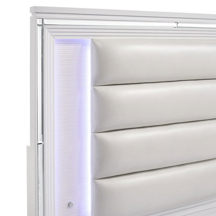 Elements International Twenty Nine Youth Full Panel Bed in White - Faith Furniture (Manhattan, KS)