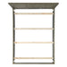 Elements International Versailles King Wooden Panel Bed with Low Footboard in Grey - Faith Furniture (Manhattan, KS)
