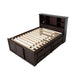Elements International Vista Captain Bed Twin Storage Bed in Brown - Faith Furniture (Manhattan, KS)
