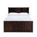 Elements International Vista Captain Bed Twin Storage Bed in Brown - Faith Furniture (Manhattan, KS)