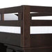 Elements International Vista Twin over Full Basic Loft Bed with Bookcase in Brown - Faith Furniture (Manhattan, KS)