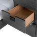 Elements International Vista Twin over Full Basic Loft Bed with Bookcase in Grey - Faith Furniture (Manhattan, KS)