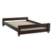 Elements International Vista Twin over Full Basic Loft Bed with Desk in Brown - Faith Furniture (Manhattan, KS)