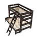Elements International Vista Twin over Full Bunk Bed with Ladder in Brown - Faith Furniture (Manhattan, KS)