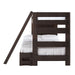Elements International Vista Twin over Full Bunk Bed with Ladder in Brown - Faith Furniture (Manhattan, KS)