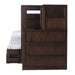 Elements International Vista Twin over Full Bunk Bed with Staircase in Brown - Faith Furniture (Manhattan, KS)