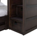 Elements International Vista Twin over Full Bunk Bed with Staircase in Brown - Faith Furniture (Manhattan, KS)