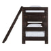 Elements International Vista Twin over Twin Bunk Bed with Ladder in Brown - Faith Furniture (Manhattan, KS)
