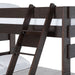 Elements International Vista Twin over Twin Bunk Bed with Ladder in Brown - Faith Furniture (Manhattan, KS)