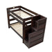 Elements International Vista Twin over Twin Bunk Bed with Staircase in Brown - Faith Furniture (Manhattan, KS)