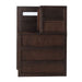 Elements International Vista Twin over Twin Bunk Bed with Staircase in Brown - Faith Furniture (Manhattan, KS)