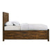 Elements International Warner Full Storage Bed in Chesnut - Faith Furniture (Manhattan, KS)