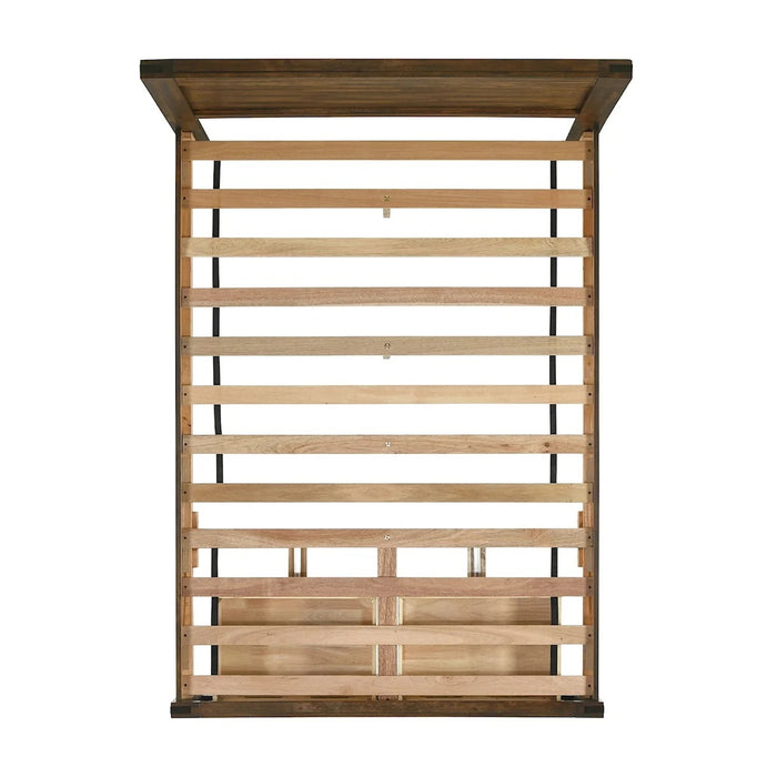 Elements International Warner Full Storage Bed in Chesnut - Faith Furniture (Manhattan, KS)