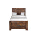 Elements International Warner Twin Storage Bed in Chesnut - Faith Furniture (Manhattan, KS)