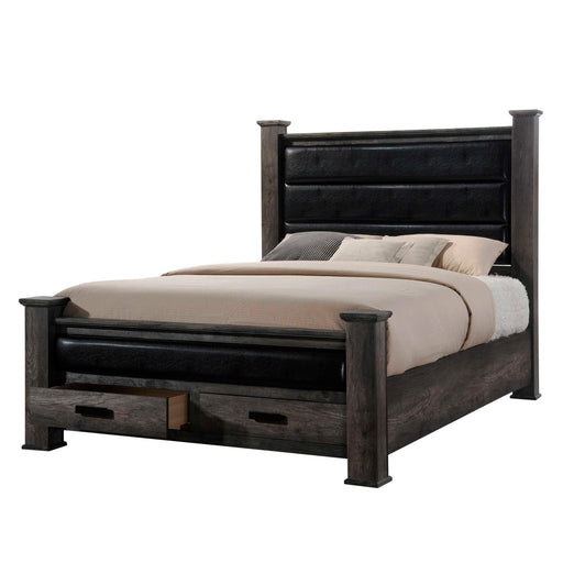 Nathan Queen Storage Poster Bed - Faith Furniture (Manhattan, KS)