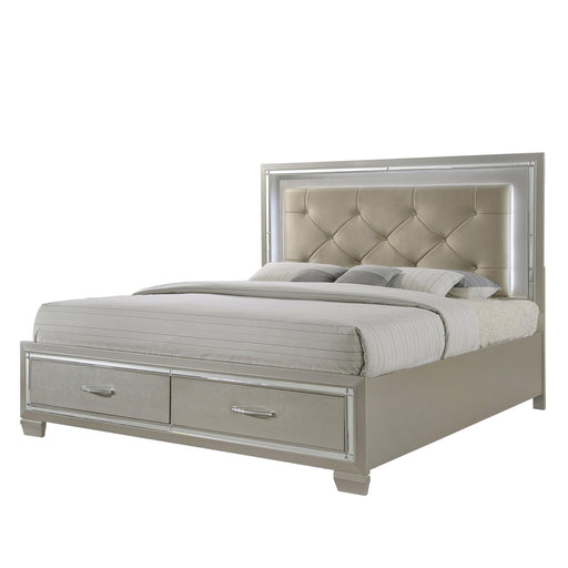 Platinum King Platform Storage Bed - Faith Furniture (Manhattan, KS)