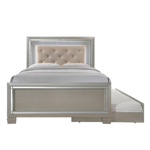 Platinum Youth Full Platform Bed w/ Trundle - Faith Furniture (Manhattan, KS)