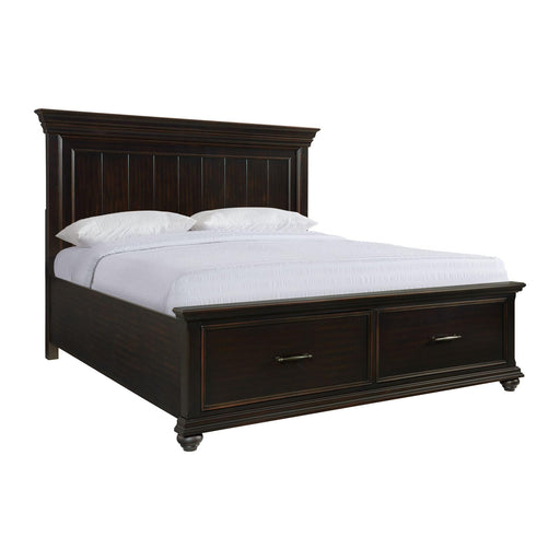 Slater King Platform Storage Bed in Black - Faith Furniture (Manhattan, KS)