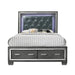 Titanium King Tufted Upholstered Storage Bed - Faith Furniture (Manhattan, KS)