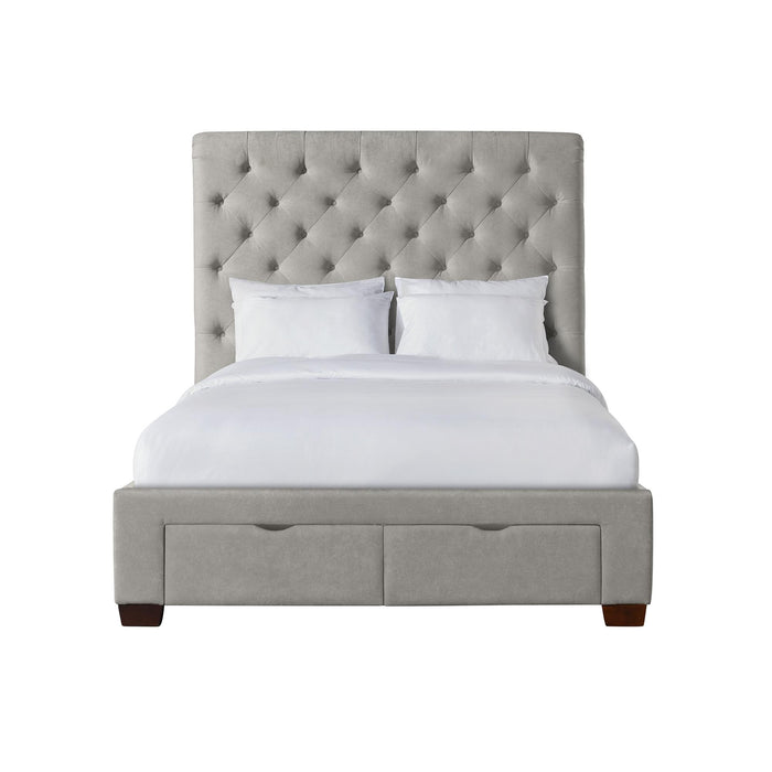 Waldorf Queen Upholstered Storage Bed - Faith Furniture (Manhattan, KS)