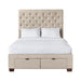 Waldorf Queen Upholstered Storage Bed - Faith Furniture (Manhattan, KS)