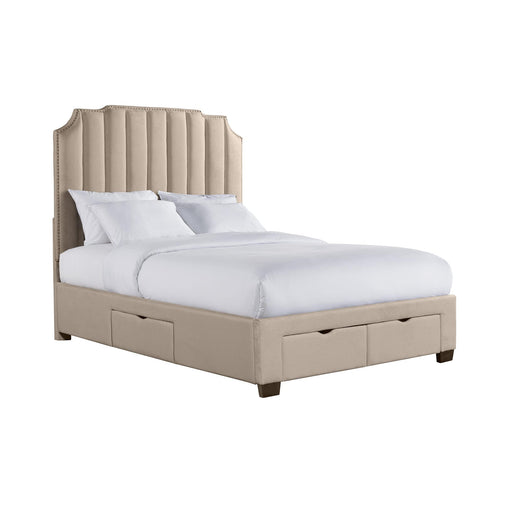 Harper Queen Upholstered Storage Bed - Faith Furniture (Manhattan, KS)