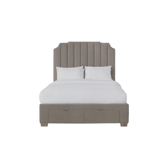 Harper Queen Upholstered Storage Bed - Faith Furniture (Manhattan, KS)