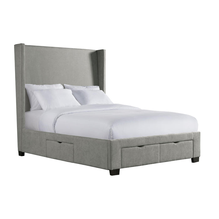 Magnolia Queen Upholstered Storage Bed - Faith Furniture (Manhattan, KS)
