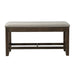 Elements International Colorado Counter Height Bench in Charcoal - Faith Furniture (Manhattan, KS)