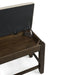 Elements International Colorado Counter Height Bench in Charcoal - Faith Furniture (Manhattan, KS)