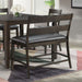 Elements International Mango Counter Height Bench in Dark Brown - Faith Furniture (Manhattan, KS)