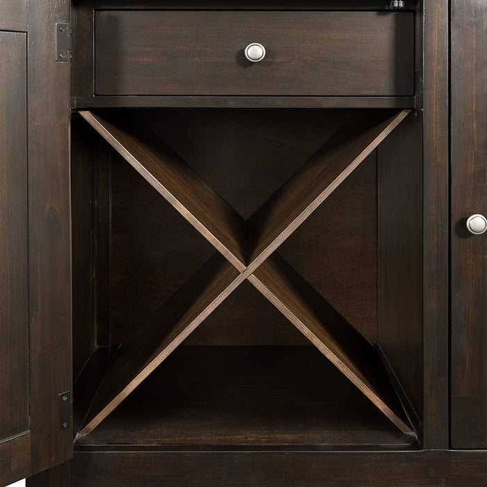 Elements International Mango Server in Dark Brown - Faith Furniture (Manhattan, KS)