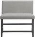 Elements International Seneca Counter Height Dining Bench with Back in Grey - Faith Furniture (Manhattan, KS)