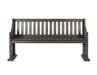 Elements International Stone Dining Bench in Dark Ash - Faith Furniture (Manhattan, KS)