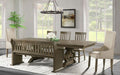 Elements International Stone Pew Bench in Grey - Faith Furniture (Manhattan, KS)