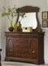 Elements International Chateau Sleigh Bureau in Cherry - Faith Furniture (Manhattan, KS)
