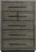 Elements International Elation 6 Drawer Chest in Gray image