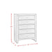 Elements International Emily 5 Drawer Chest in Black - Faith Furniture (Manhattan, KS)