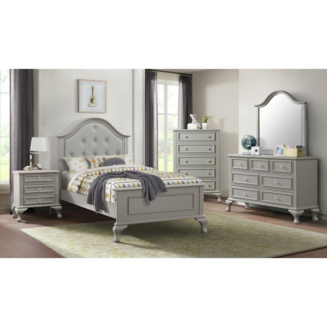 Elements International Jesse Youth Chest in Grey - Faith Furniture (Manhattan, KS)