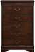 Elements International Louis Philippe Chest in Cherry - Faith Furniture (Manhattan, KS)