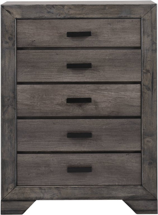 Elements International Nathan Chest in Gray Oak Lacquer - Faith Furniture (Manhattan, KS)