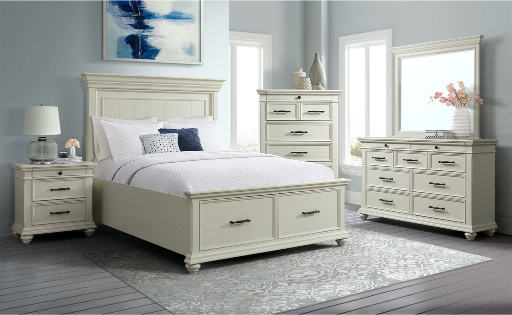 Elements International Slater 7 Drawer Chest in White - Faith Furniture (Manhattan, KS)