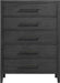 Elements International Versailles Chest in Black image