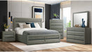 Elements International Zig Chest in Grey - Faith Furniture (Manhattan, KS)