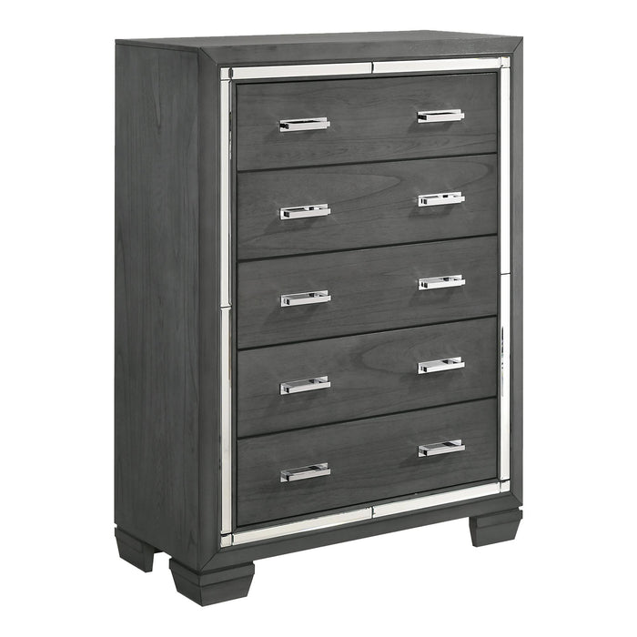 Titanium 5-Drawer Chest - Faith Furniture (Manhattan, KS)